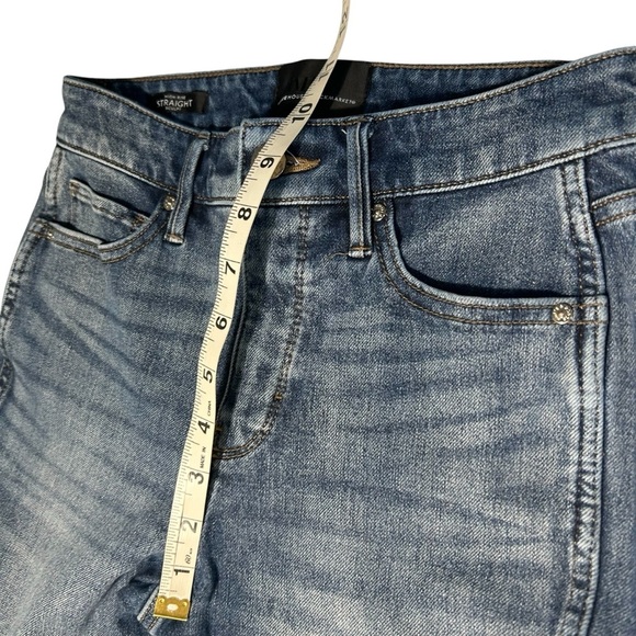 White House Black Market WHBM High-Rise Sculpt Straight Crop Jeans OS - Picture 12 of 16